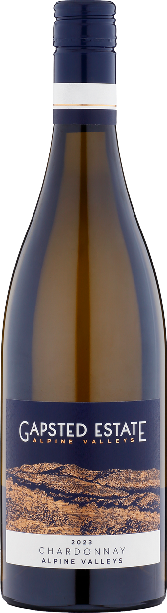 Gapsted Estate Chardonnay 2023 bottle — Alpine Valleys